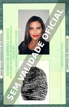 Imagem hipotética representando a carteira de identidade de Ildi Silva