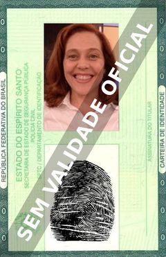 Imagem hipotética representando a carteira de identidade de Isabela Garcia