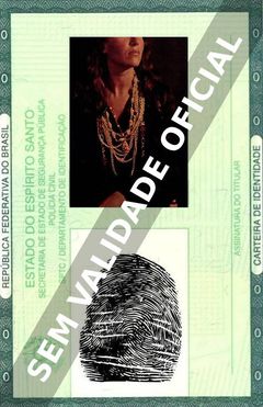 Imagem hipotética representando a carteira de identidade de Ítala Nandi