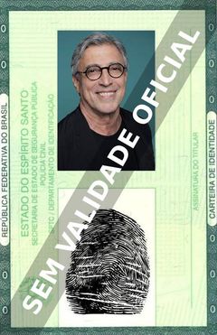 Imagem hipotética representando a carteira de identidade de Ivan Lins