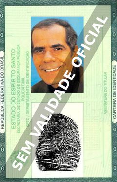 Imagem hipotética representando a carteira de identidade de Ivan Mesquita
