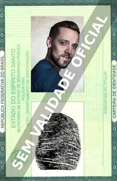 Imagem hipotética representando a carteira de identidade de J. Adam Brown