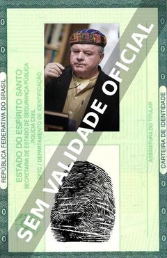 Imagem hipotética representando a carteira de identidade de Jack McGee