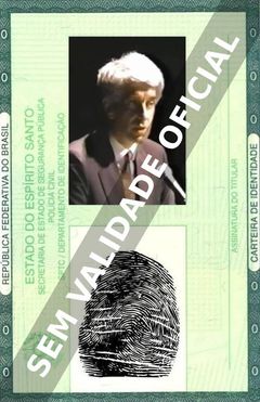 Imagem hipotética representando a carteira de identidade de Jacques Vallee