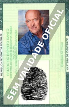 Imagem hipotética representando a carteira de identidade de James Martin Kelly