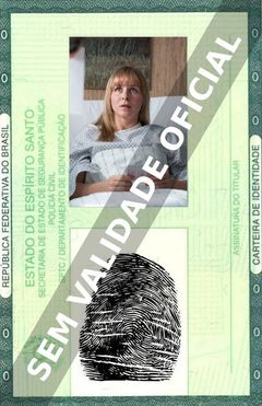 Imagem hipotética representando a carteira de identidade de Jasmin Schwiers