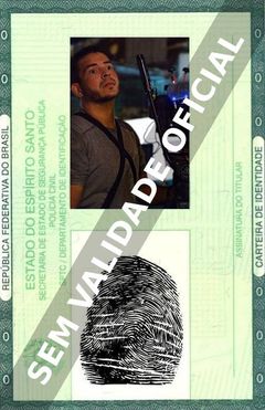 Imagem hipotética representando a carteira de identidade de Jeico Castro Ferrari