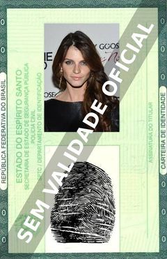 Imagem hipotética representando a carteira de identidade de Jeisa Chiminazzo