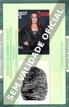 Imagem hipotética representando a carteira de identidade de Jenna Leigh Green