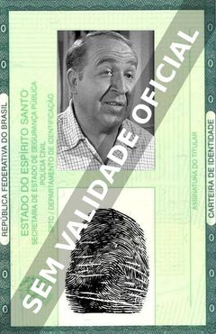 Imagem hipotética representando a carteira de identidade de Jesse White
