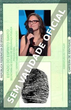 Imagem hipotética representando a carteira de identidade de Jessi Klein