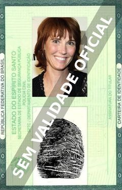 Imagem hipotética representando a carteira de identidade de Jill Talley