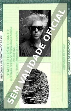 Imagem hipotética representando a carteira de identidade de Jim Jarmusch