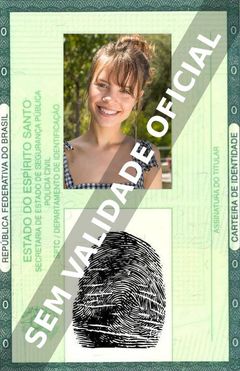 Imagem hipotética representando a carteira de identidade de Joana Borges