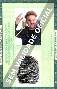 Imagem hipotética representando a carteira de identidade de João Côrtes