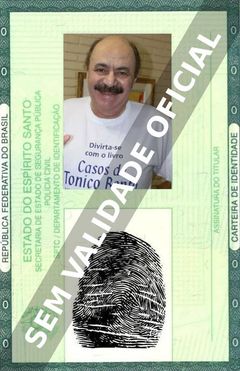 Imagem hipotética representando a carteira de identidade de João Elias