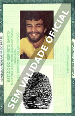 Imagem hipotética representando a carteira de identidade de João Signorelli