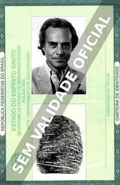 Imagem hipotética representando a carteira de identidade de Joaquim Pedro de Andrade
