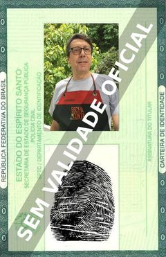 Imagem hipotética representando a carteira de identidade de Joaquim Silva