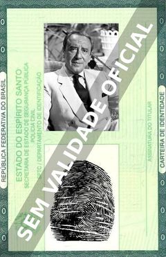 Imagem hipotética representando a carteira de identidade de Joaquín Prat
