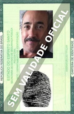 Imagem hipotética representando a carteira de identidade de Joe Urla