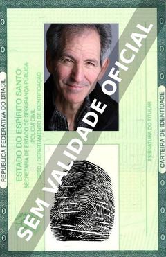 Imagem hipotética representando a carteira de identidade de Joel Weiss