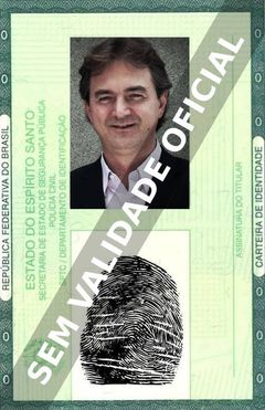 Imagem hipotética representando a carteira de identidade de Joesley Batista