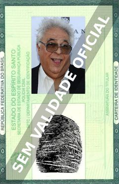 Imagem hipotética representando a carteira de identidade de John Capodice