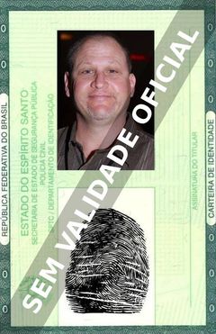 Imagem hipotética representando a carteira de identidade de John Putch