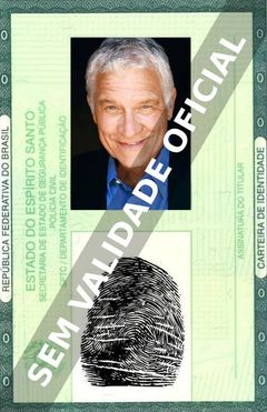 Imagem hipotética representando a carteira de identidade de John Sanderford