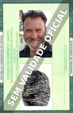 Imagem hipotética representando a carteira de identidade de Johnny Mansbach