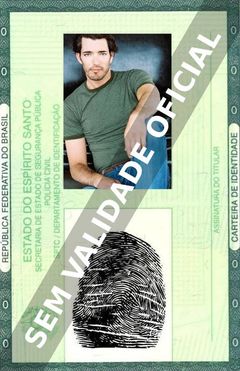 Imagem hipotética representando a carteira de identidade de Jonathan Silver Scott