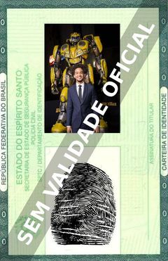 Imagem hipotética representando a carteira de identidade de Jorge Lendeborg Jr.
