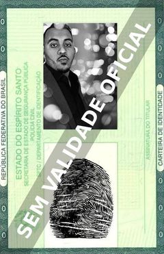 Imagem hipotética representando a carteira de identidade de José Alfredo Fernandez