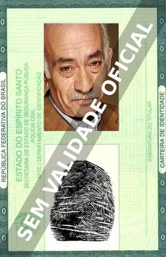 Imagem hipotética representando a carteira de identidade de José Eduardo