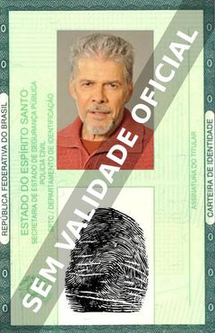 Imagem hipotética representando a carteira de identidade de José Mayer