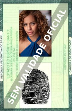 Imagem hipotética representando a carteira de identidade de Joselin Reyes