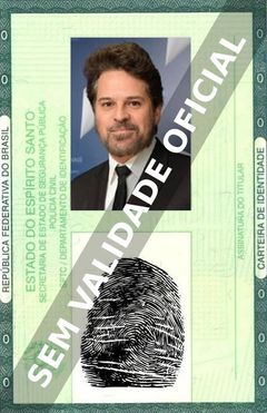 Imagem hipotética representando a carteira de identidade de Juan Alba