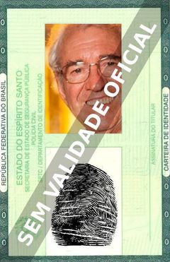 Imagem hipotética representando a carteira de identidade de Juca de Oliveira