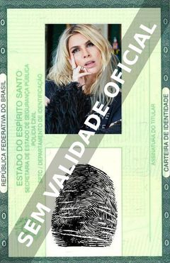 Imagem hipotética representando a carteira de identidade de Julia Faria