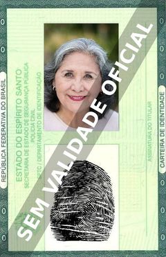 Imagem hipotética representando a carteira de identidade de Julia Vera