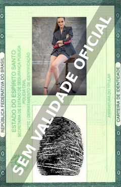 Imagem hipotética representando a carteira de identidade de Juliana Paiva