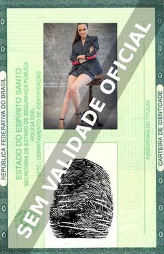 Imagem hipotética representando a carteira de identidade de Juliana Paiva
