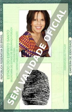 Imagem hipotética representando a carteira de identidade de Julie Dolan