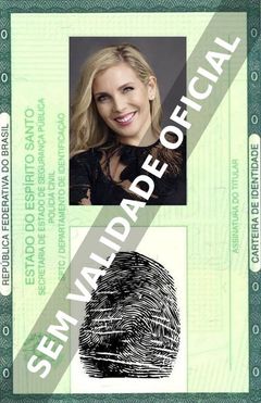 Imagem hipotética representando a carteira de identidade de June Diane Raphael
