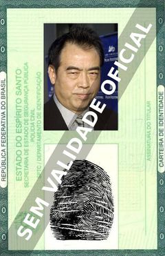Imagem hipotética representando a carteira de identidade de Kaige Chen