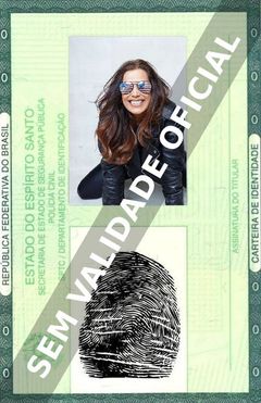 Imagem hipotética representando a carteira de identidade de Kamala Lopez