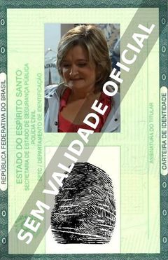 Imagem hipotética representando a carteira de identidade de Kate Anthony