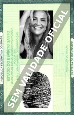 Imagem hipotética representando a carteira de identidade de Kathleen McClellan