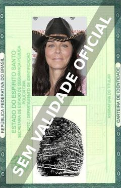 Imagem hipotética representando a carteira de identidade de Katt Shea